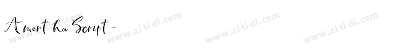 Amertha Script字体转换